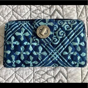 Vera Bradley Cuban Tiles Turnlock Wallet